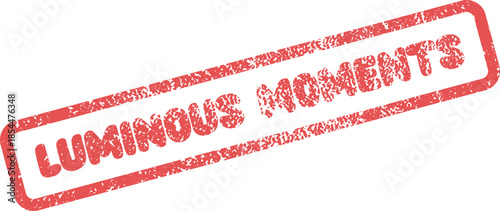 Distressed Luminous Moments Rubber Stamp Mark for Cherished Memories and Special Occasions