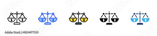 Fair Pay Icon Collection With Multiple Styles