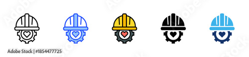 Health And Safety Icon Collection With Multiple Styles