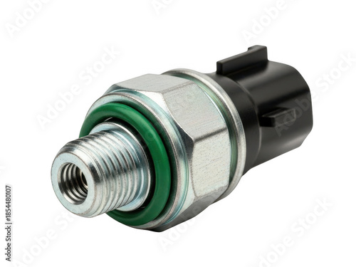 Car air conditioning pressure switch sensor isolated on transparent background