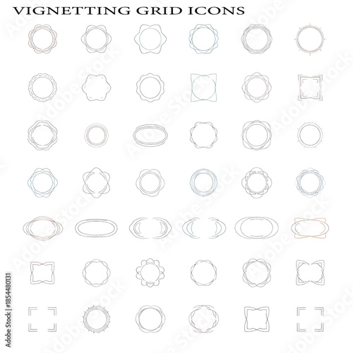 Vignetting Effect Background – Darkened Corners and Photo Focus Concept