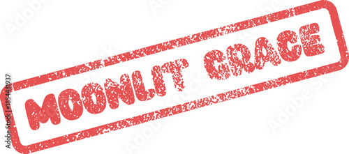 Discover elegance and beauty with this exquisite red moonlit grace distressed stamp impression