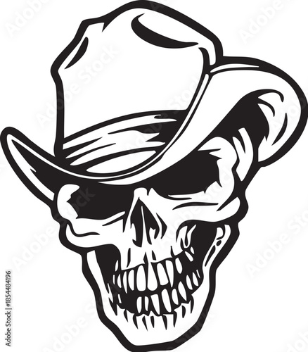 Decal Bumper sticker Paper Skull, skull, cowboy, textile png