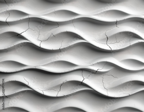 Textured Wavy Wall Surface Soft Monochrome Light