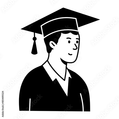 A doodle style illustration showing data analyst