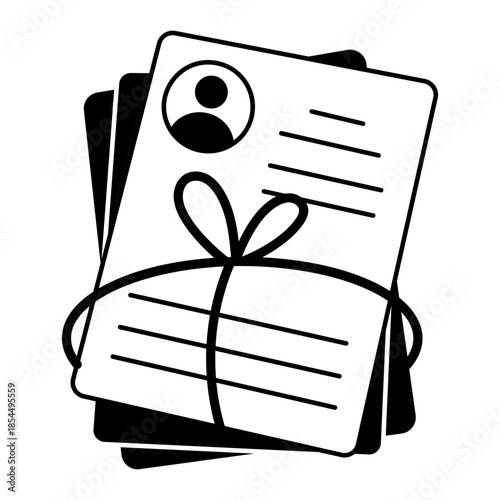 A doodle style illustration showing data analyst