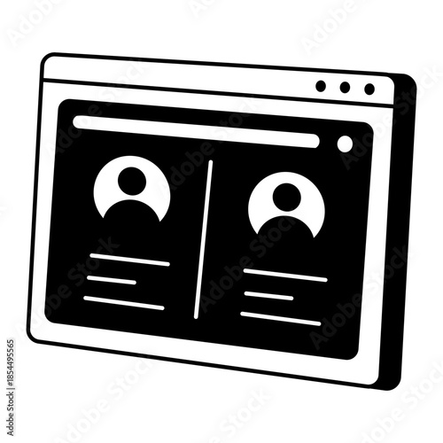 Hand drawn style illustration depicting job portal