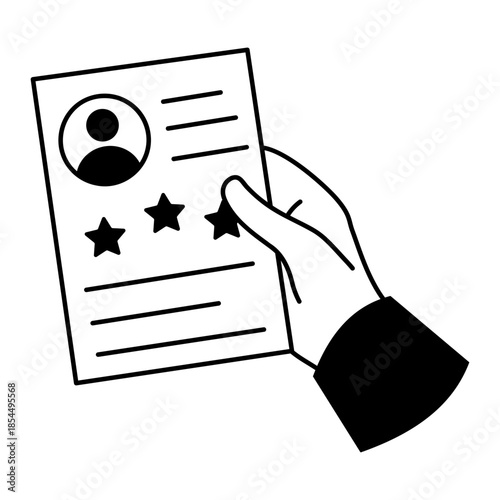 A doodle style illustration showing data analyst