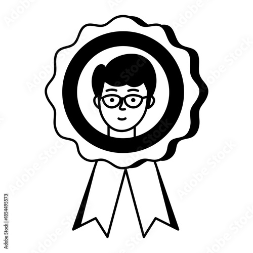 A doodle style illustration showing data analyst