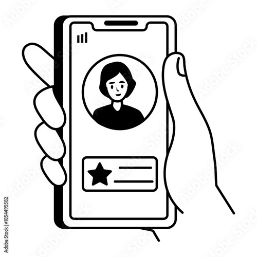 A doodle style illustration showing data analyst