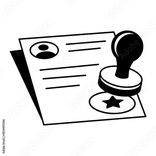 Hand drawn style illustration depicting job portal