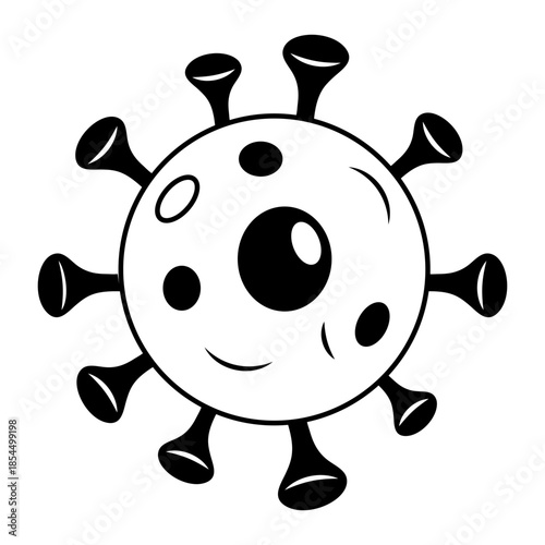 Hand drawn style illustration depicting nano device