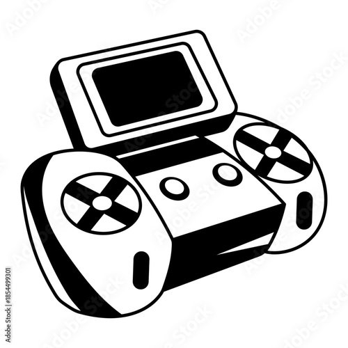 A doodle style illustration showing 3d printer