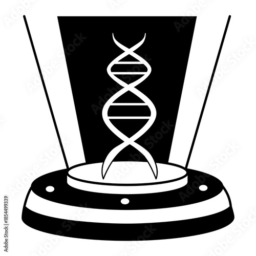 A doodle style illustration showing 3d printer