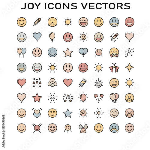 Pure Joy and Happiness Expressed by Smiling People