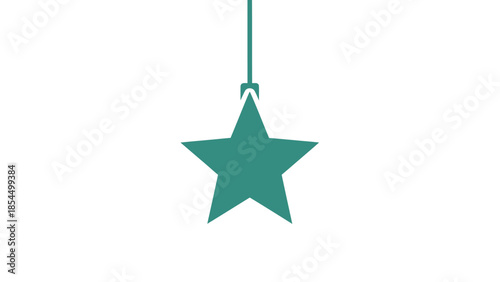 Green Star Hanging Decoration.