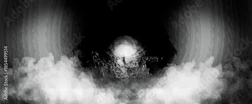 抽象的　水墨画　背景素材