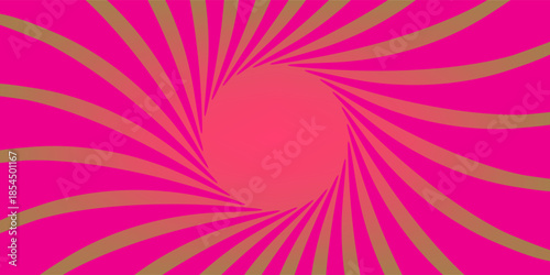 Abstrak candy pink Colorful spinning lines for template, banner, poster, flyer. Sweet rotating cartoon swirl or whirlpool. Vector background ilustration