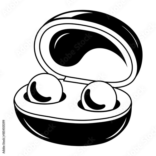 A sketchy style illustration showing a shortwave radio