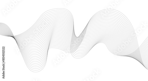 Frequency Sound, and Data Science Creating New Possibilities in Design. The Dynamic Interaction of Business and Technology: Abstract Wave Lines. 