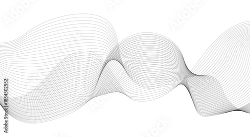 Frequency Sound, and Data Science Creating New Possibilities in Design. The Dynamic Interaction of Business and Technology: Abstract Wave Lines. 