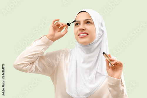 Pretty young woman in hijab...
