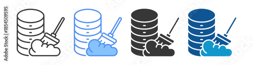 Normalization Icon Set Multiple Style Collection