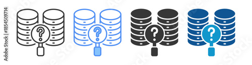 Query Icon Set Multiple Style Collection
