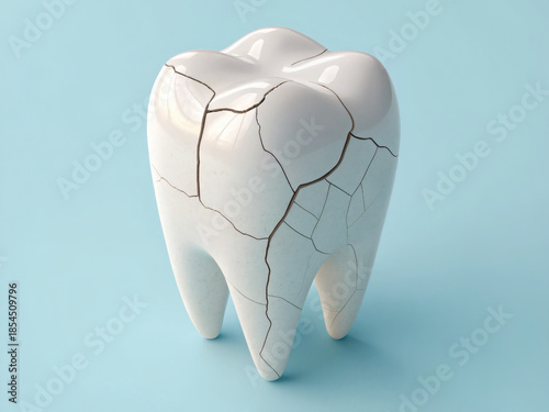 Healthy Tooth Anatomy Illustration, Dental Medical Concept
