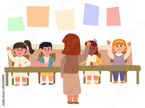 students in a classroom