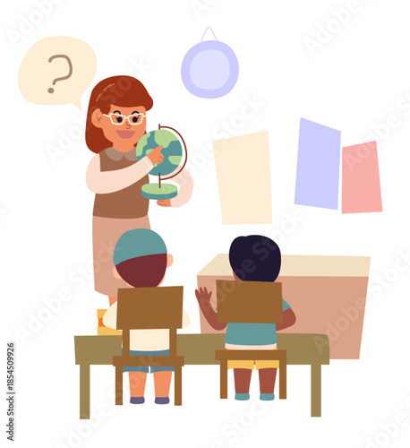 students in a classroom