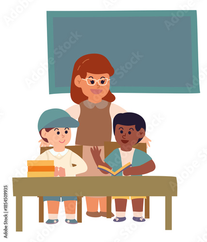 students in a classroom