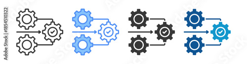 Integration Icon Set Multiple Style Collection