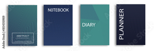 Minimal vector abstract cover notebook design. Planner and diary cover for print.