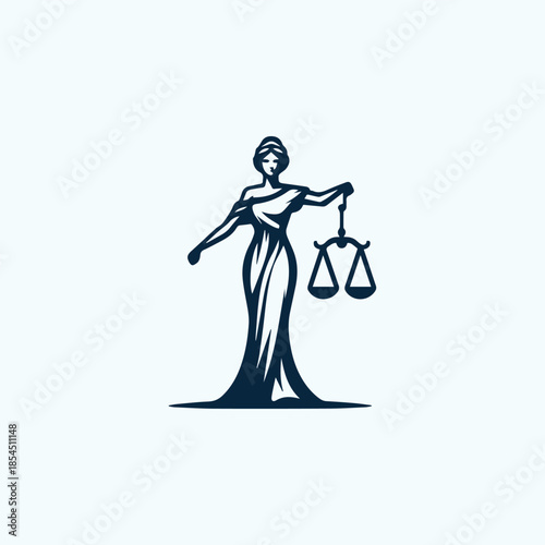 Themis Justice Goddess Logo