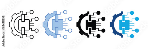 Ai Automation  Icon Set Multiple Style Collection
