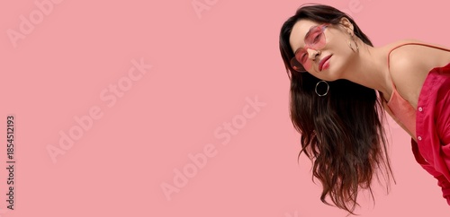 Happy young woman with face...