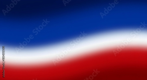 Abstract Blue White Red Flag Color Gradient Background for National and Patriotic Design