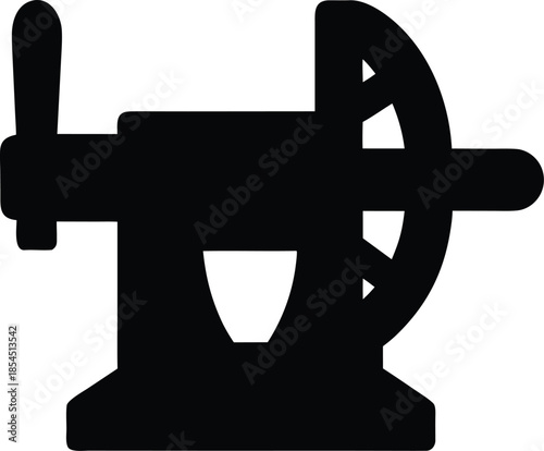 knife sharpener silhouette vector illustration on transparent background