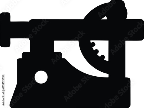 knife sharpener silhouette vector illustration on transparent background