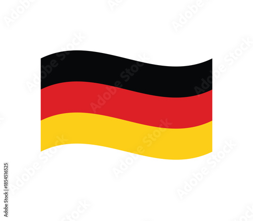 German flag waving national 