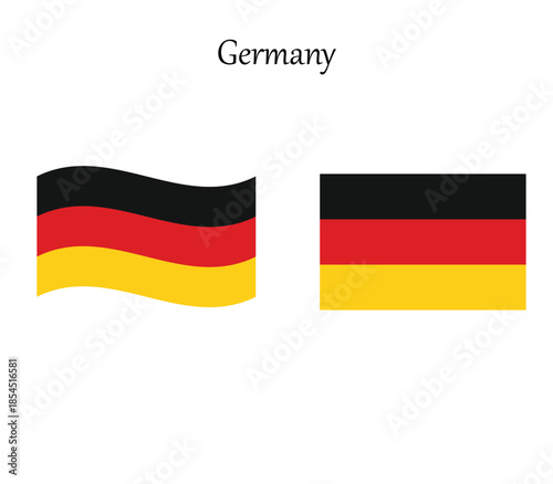 German flag icons waving 