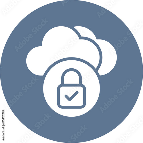 Cloud unlock  icon for data base network, business, website, application, printing, document, poster design, etc