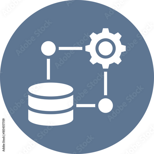 Server setting icon for data base network, business, website, application, printing, document, poster design, etc