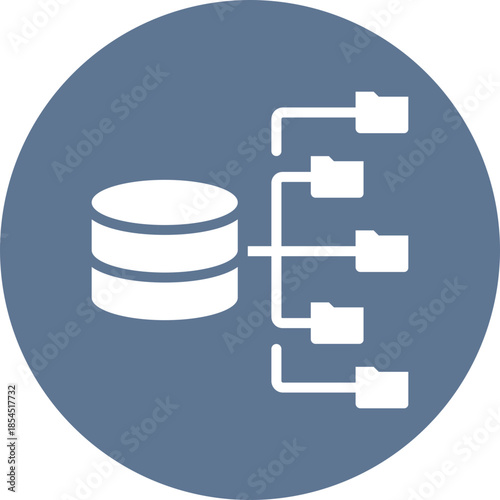 Big data icon for data base network, business, website, application, printing, document, poster design, etc