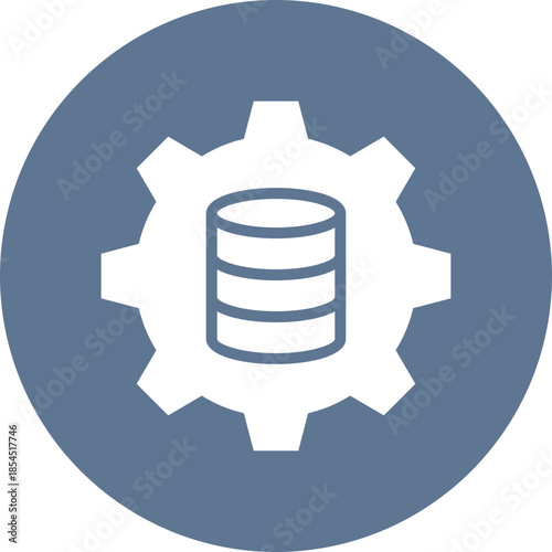 Setting database icon for data base network, business, website, application, printing, document, poster design, etc