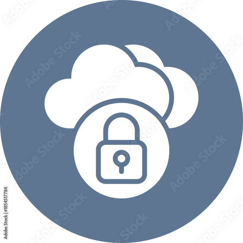 Cloud key icon for data base network, business, website, application, printing, document, poster design, etc