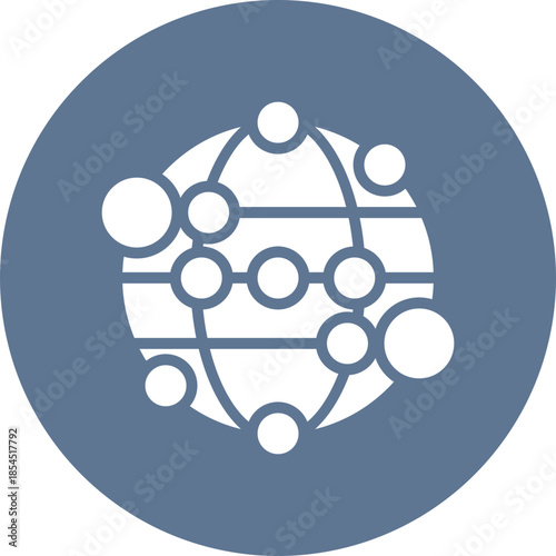 Network connection icon for data base network, business, website, application, printing, document, poster design, etc