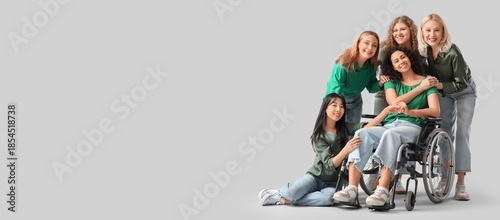 Group of beautiful women on...