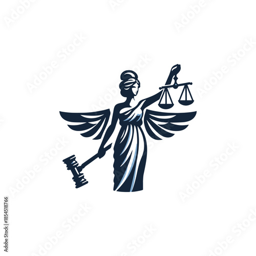 Themis Justice Goddess Logo